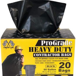 Plasticplace Heavy Duty Black Trash Bags 1.5 Mil 50 Count - 95 to 96  Gallon, 50 Count, 95-96 Gallon - Harris Teeter
