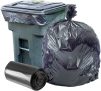 Plasticplace 95-96 Gallon Garbage Can Liners │1.5 Mil │ Black Heavy Duty Trash Bags